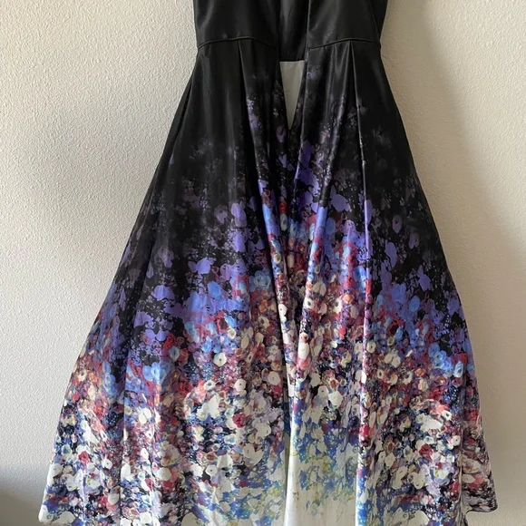 Adam Black Satin Dress - Picture 6 of 11